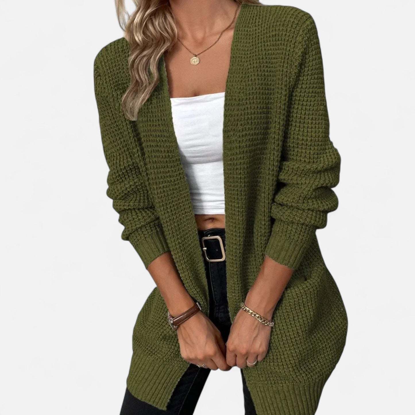 Velour Mode | Cardigan Femme à Manches Longues Élégant