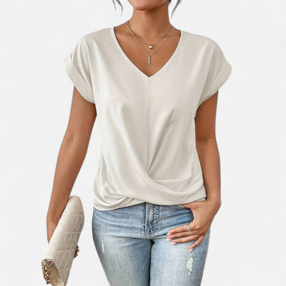 Velour Mode | Haut Femme Manches Courtes Léger – Simplicité Aérienne, Élégance Quotidienne