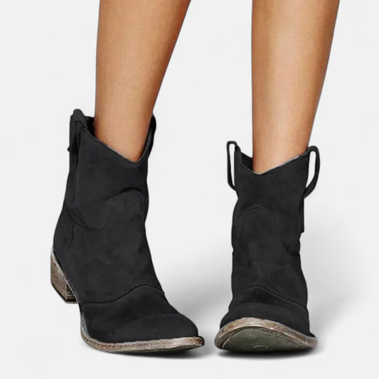 Velour Mode | Bottines Western Vintage Femme – Esprit Cowboy, Charme Authentique