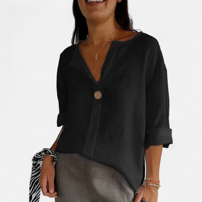 Velour Mode | T-Shirt Femme Estival Coupe Ample – Légèreté Décontractée, Élégance Naturelle