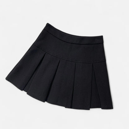 Velour Mode | Jupe Femme Plissée Taille Haute – Fermeture Zippée, Silhouette Élancée