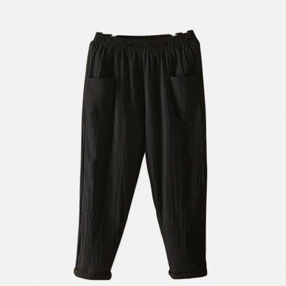 Velour Mode | Pantalon Femme Taille Haute – Allure Élancée, Élégance Structurée
