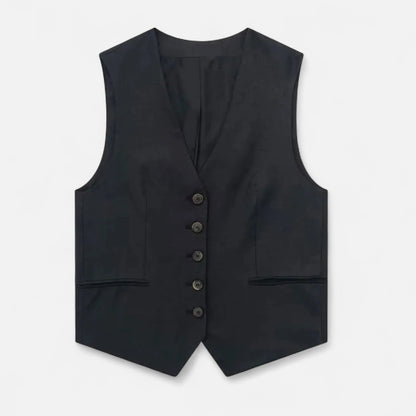Velour Mode | Ensemble Femme Gilet + Short Taille Haute – Silhouette Affinée, Style Coordonné