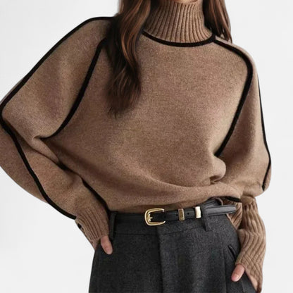 Velour Mode | Pull chaud d’hiver à col roulé pour femme