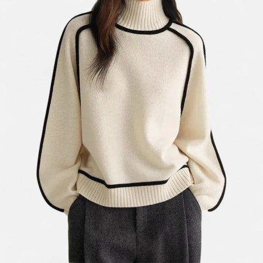 Velour Mode | Pull chaud d’hiver à col roulé pour femme