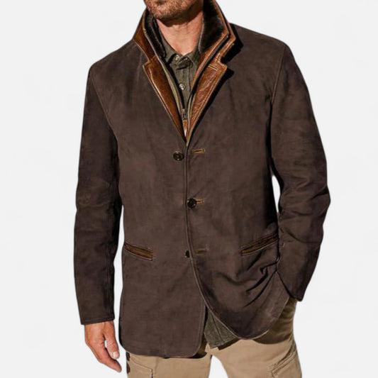 Velour Mode | Veste Blazer Homme Chic Décontractée à Col Revers