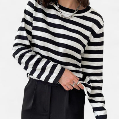 Velour Mode | Haut estival chic à rayures fines