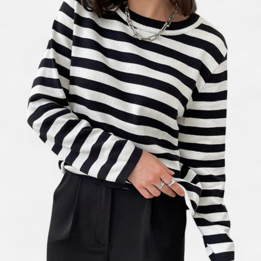 Velour Mode | Haut estival chic à rayures fines