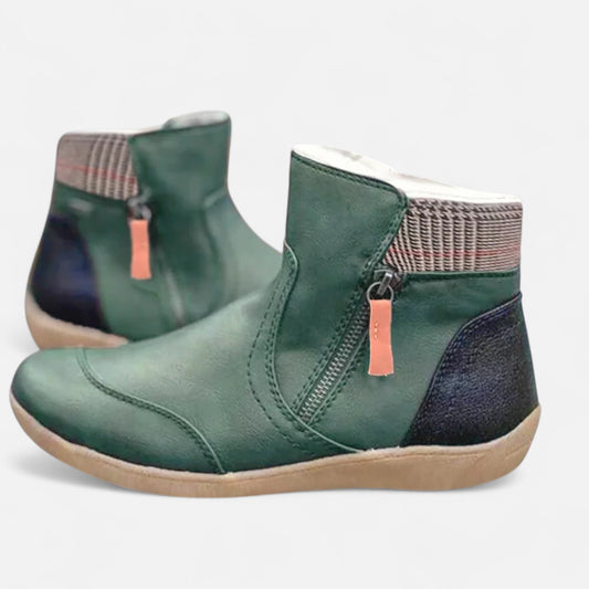 Velour Mode | Bottes Femme Orthopédiques en Cuir Imperméable – Soutien Médical, Élégance Tout-Temps