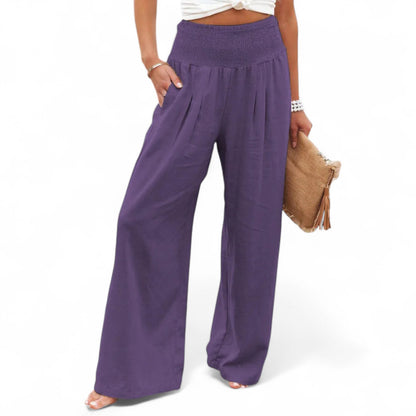 Velour Mode | Pantalon Femme Décontracté à Taille Mi-Haute – Élégance et Confort