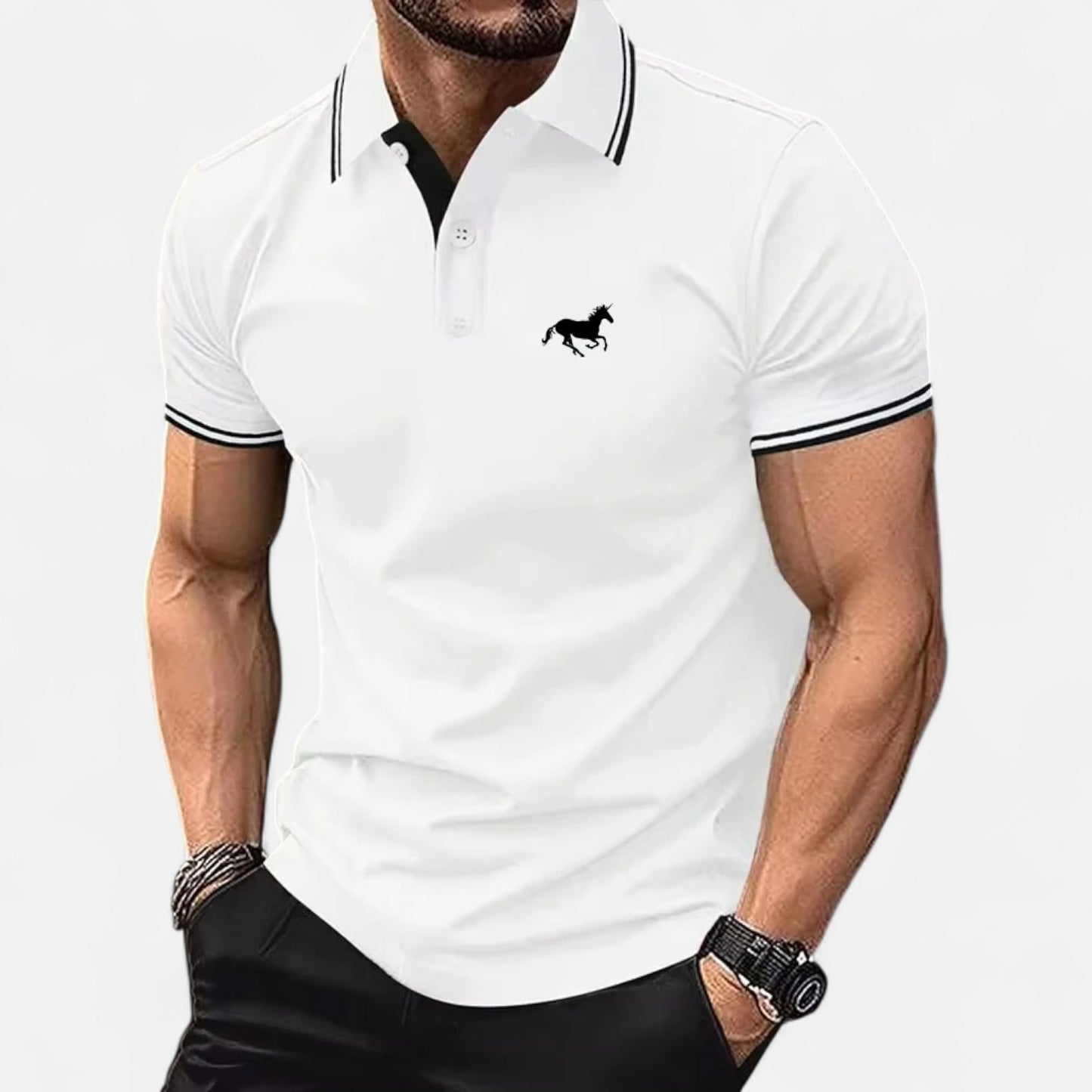 Velour Mode | Polo Homme Manches Courtes Classique – Élégance Sportive, Intemporalité Assurée