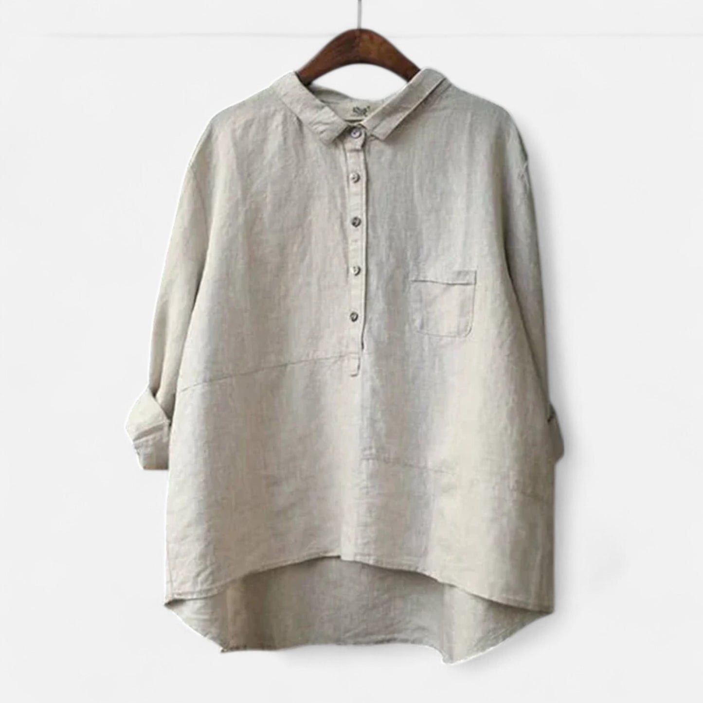 Velour Mode | Chemise Femme Décontractée à Manches Longues – Élégance Boutonnée, Style Polyvalent