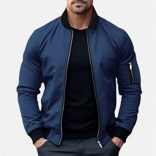 Velour Mode | Blouson Bomber Homme – Style Urbain, Silhouette Structurée