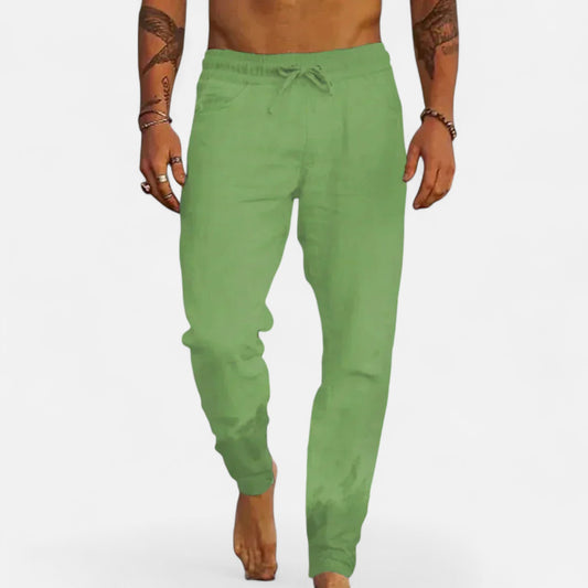 Velour Mode | Pantalon en Lin pour Homme – Légèreté Naturelle et Élégance Décontractée