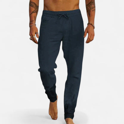 Velour Mode | Pantalon en Lin pour Homme – Légèreté Naturelle et Élégance Décontractée