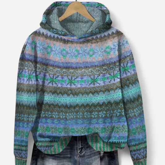 Velour Mode | Hoodie Femme Style Norvégien avec Capuche