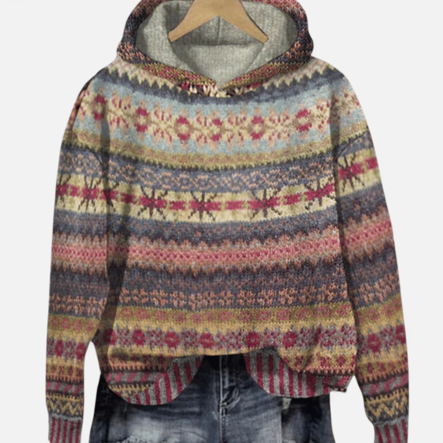 Velour Mode | Hoodie Femme Style Norvégien avec Capuche