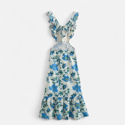 Velour Mode | Robe Longue Femme à Volants – Fluidité Élégante, Charme Intemporel