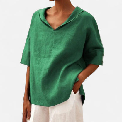 Velour Mode | Blouse Décontractée Femme – Élégance Simple, Confort Quotidien