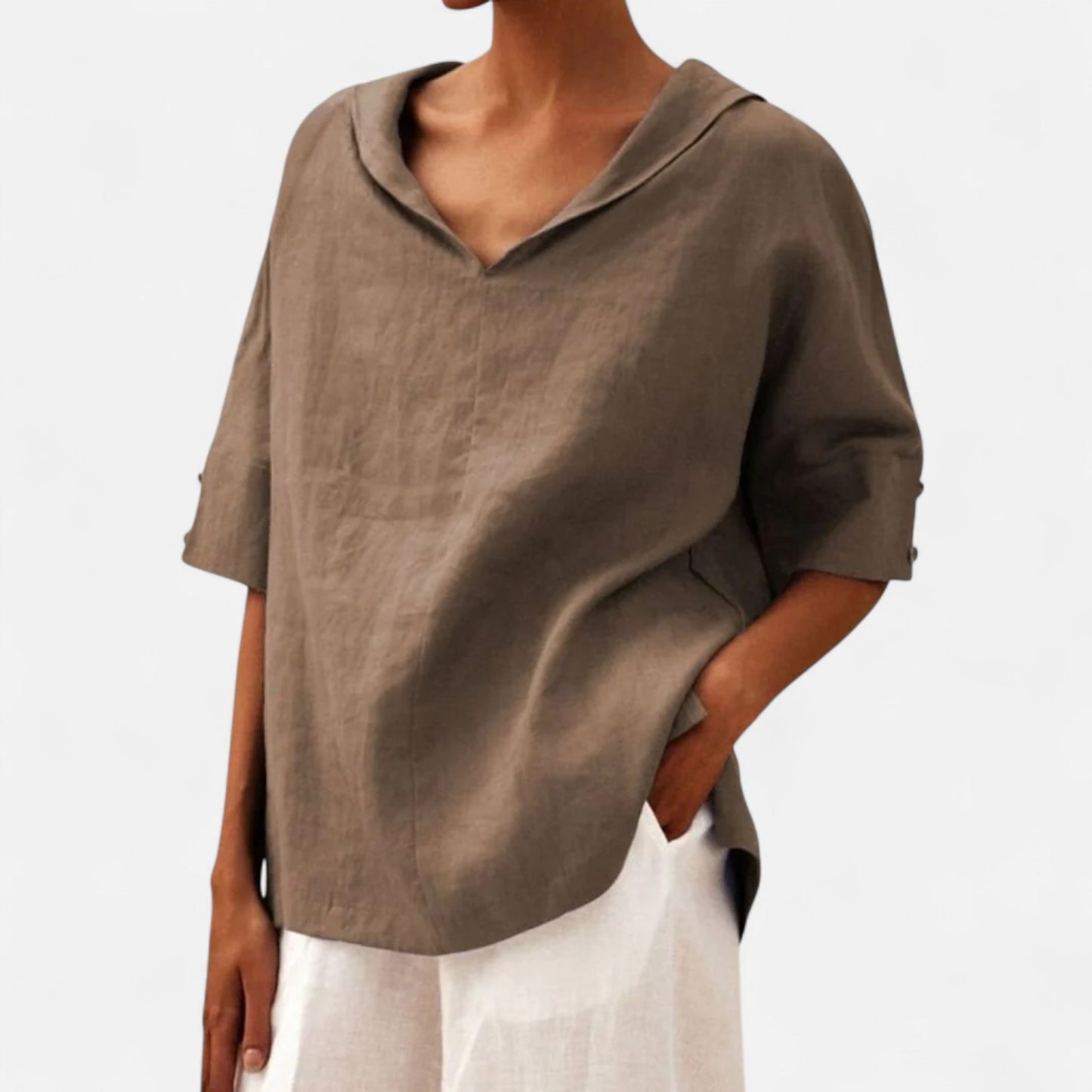 Velour Mode | Blouse Décontractée Femme – Élégance Simple, Confort Quotidien