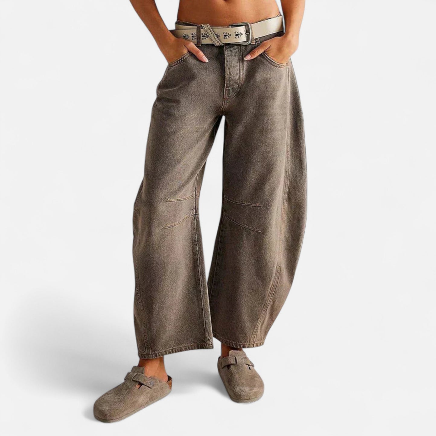 Velour Mode | Jean en denim coupe ample pour femme