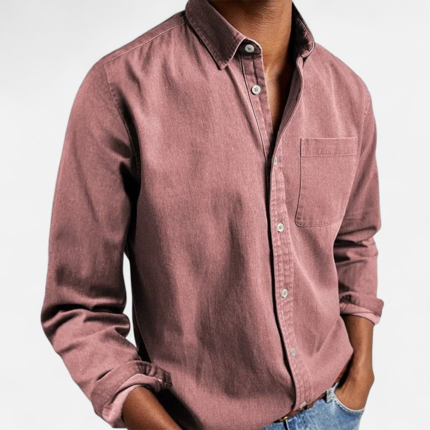 Velour Mode | Chemise Homme Manches Longues en Coton – Sobriété Élégante, Confort Naturel