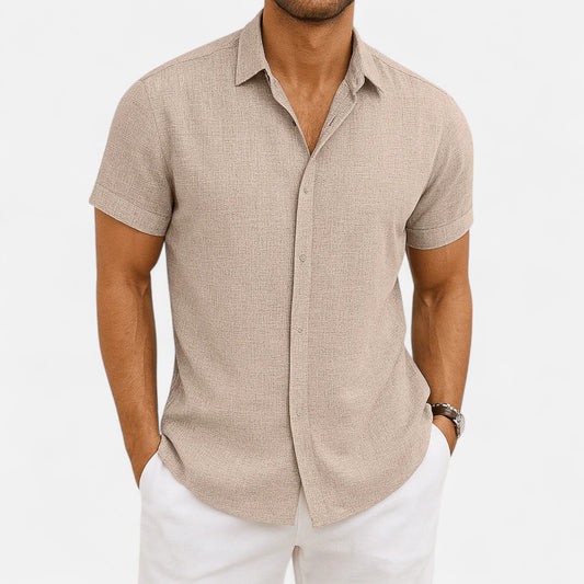 Velour Mode | Chemise Homme Manches Courtes Respirante – Fraîcheur Élégante, Confort Léger