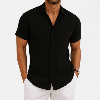 Velour Mode | Chemise Homme Manches Courtes Respirante – Fraîcheur Élégante, Confort Léger
