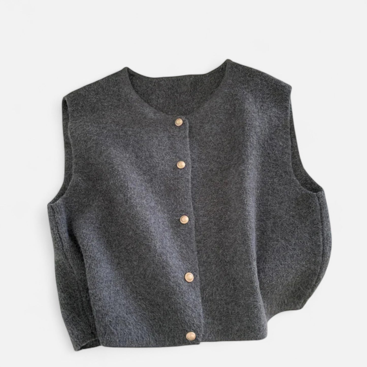 Velour Mode | Gilet Sans Manches Tricoté Femme – Élégance Minimaliste, Chaleur Délicate