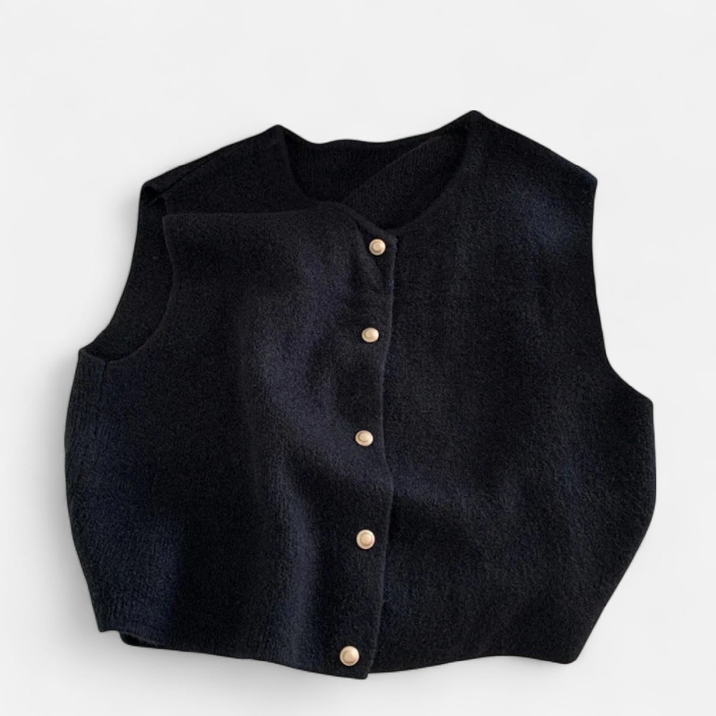 Velour Mode | Gilet Sans Manches Tricoté Femme – Élégance Minimaliste, Chaleur Délicate