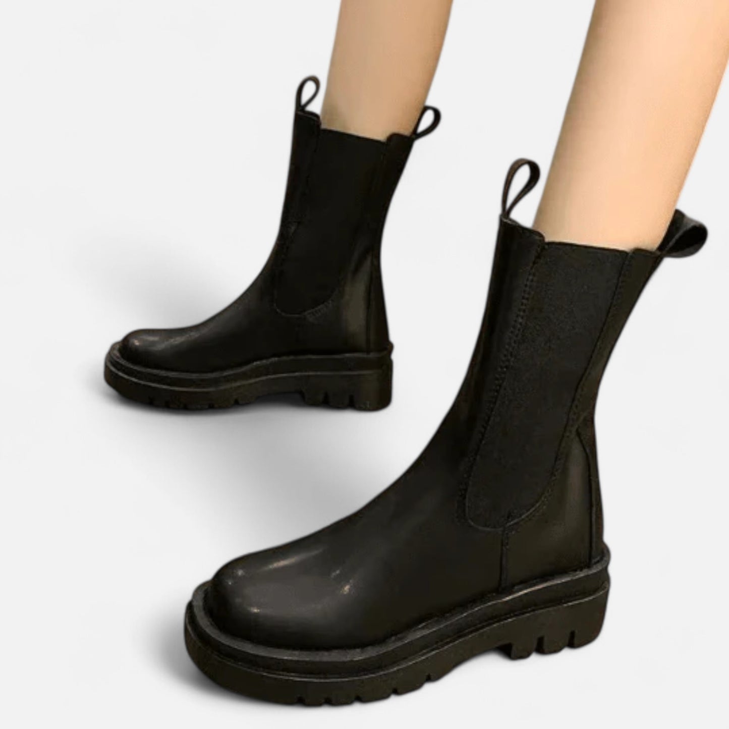 Velour Mode | Bottines noires élégantes à enfiler