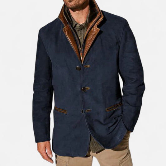 Velour Mode | Veste Blazer Homme Chic Décontractée à Col Revers