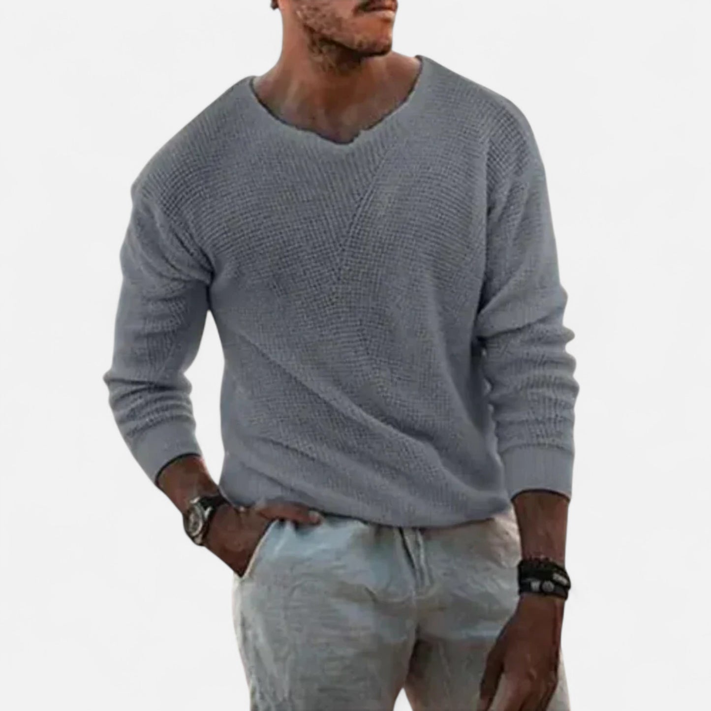 Velour Mode | Pull en maille fine à manches longues