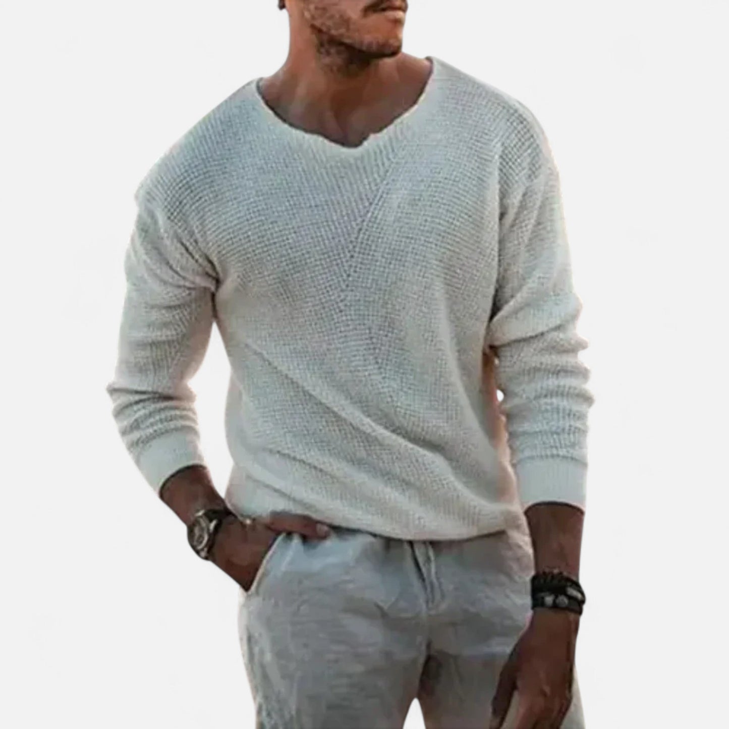 Velour Mode | Pull en maille fine à manches longues