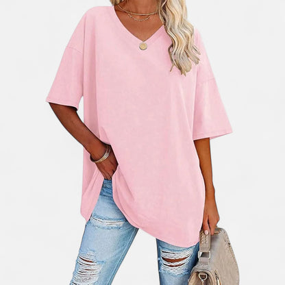 Velour Mode | Chemise Femme Épaules Tombantes en Coton – Décontraction Élégante, Confort Haut de Gamme