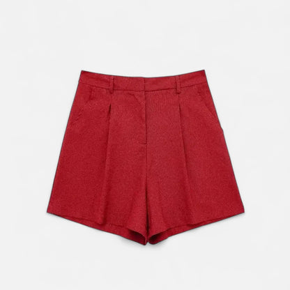 Velour Mode | Ensemble Femme Gilet + Short Taille Haute – Silhouette Affinée, Style Coordonné