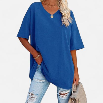 Velour Mode | Chemise Femme Épaules Tombantes en Coton – Décontraction Élégante, Confort Haut de Gamme