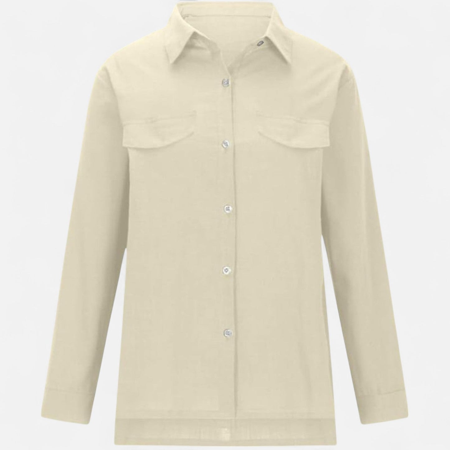Velour Mode | Chemise Femme en Lin à Manches Longues – Légère et Décontractée