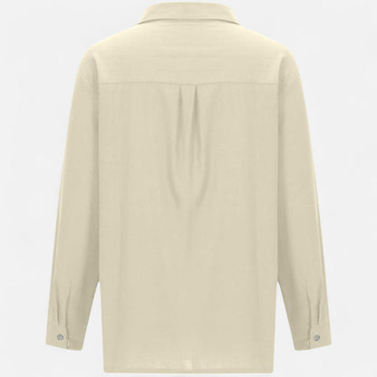 Velour Mode | Chemise Femme en Lin à Manches Longues – Légère et Décontractée