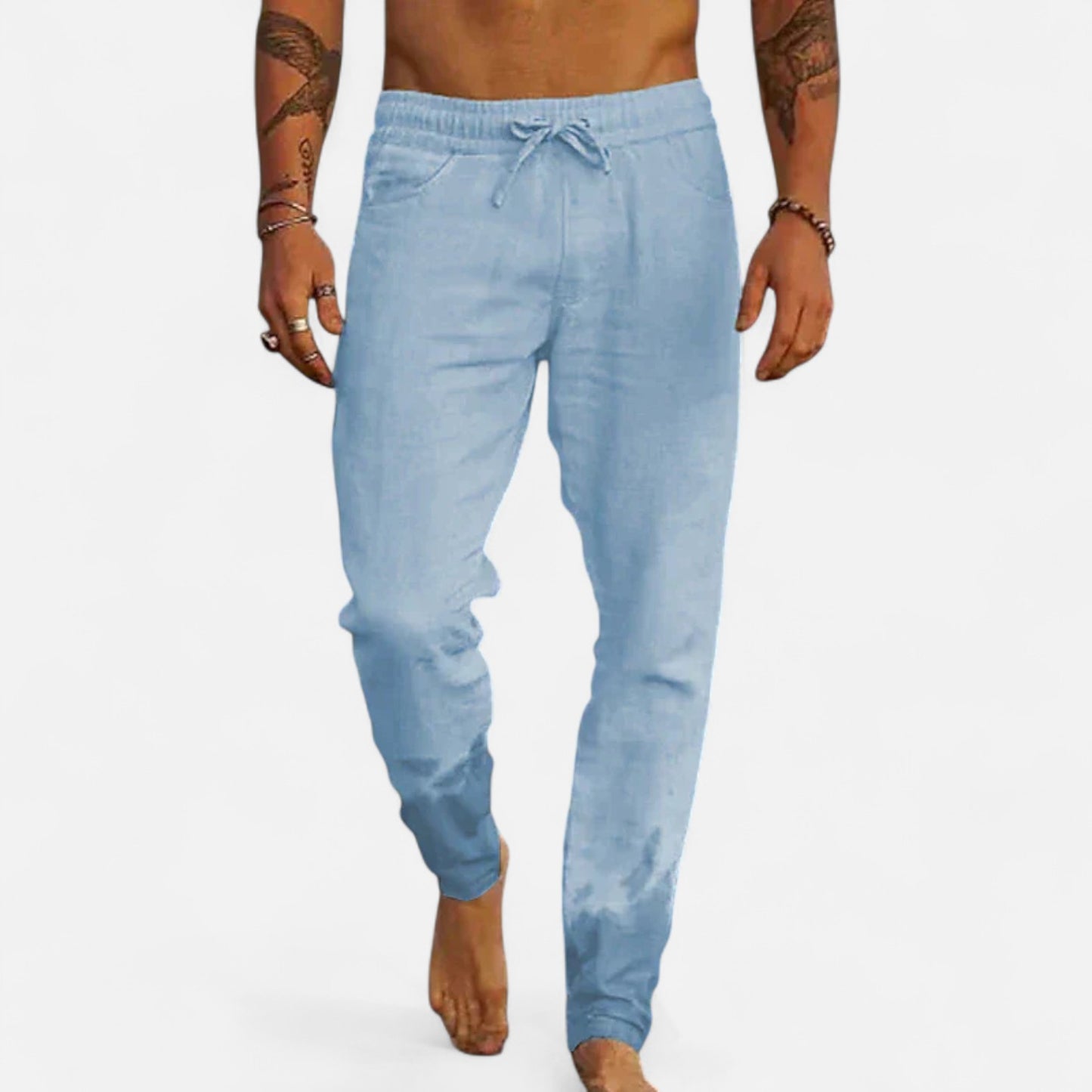 Velour Mode | Pantalon en Lin pour Homme – Légèreté Naturelle et Élégance Décontractée