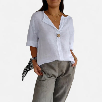 Velour Mode | T-Shirt Femme Estival Coupe Ample – Légèreté Décontractée, Élégance Naturelle