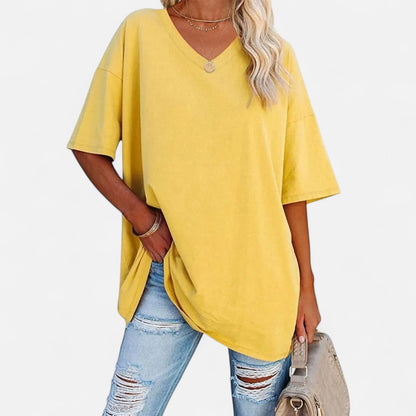 Velour Mode | Chemise Femme Épaules Tombantes en Coton – Décontraction Élégante, Confort Haut de Gamme